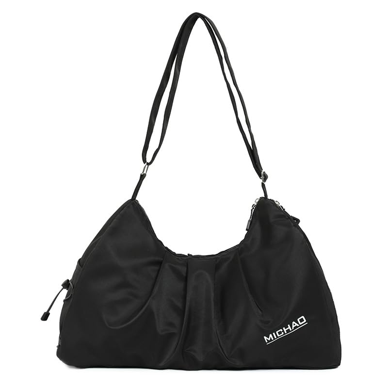 PALAY Women Gym Bag Waterproof Nylon Carry-on Bag with Shoe Compartment Travel Duffle Bag Shoulder Bag with Adjustable Shoulder Strap Multi Use Casual Shoulder Bag for Trip, Gym, Black PALAY Women Gym Bag Waterproof Nylon Carry-on Bag with Shoe Compartment Travel Duffle Bag Shoulder Bag with Adjustable Shoulder Strap Multi Use Casual Shoulder Bag for Trip, Gym, Black